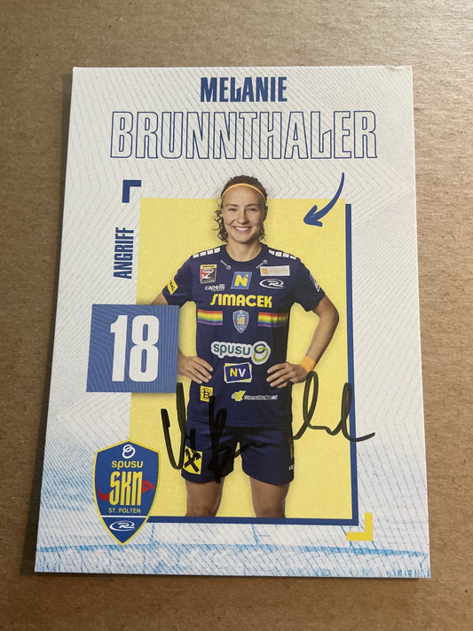 Melanie Brunnthaler, Austria 🇦🇹 SKN St. Pölten 2024/25 hand signed