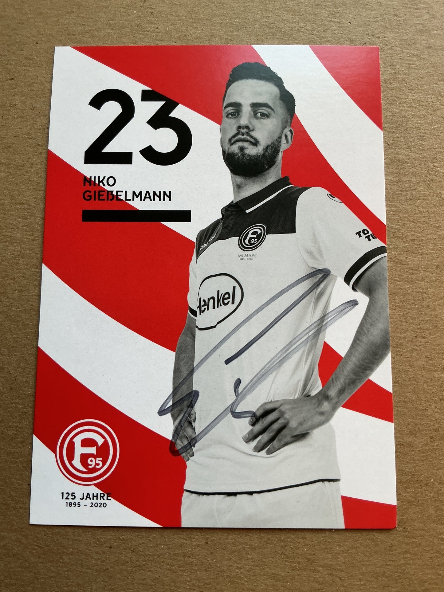 Niko Gießelmann, Germany 🇩🇪 Fortuna Düsseldorf 2019/20 hand signed