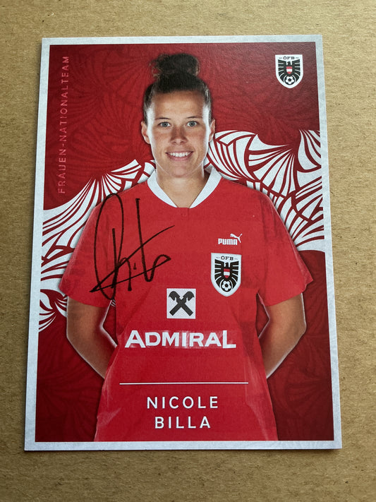 Nicole Billa, Austria 🇦🇹 2024 TSG Hoffenheim hand signed