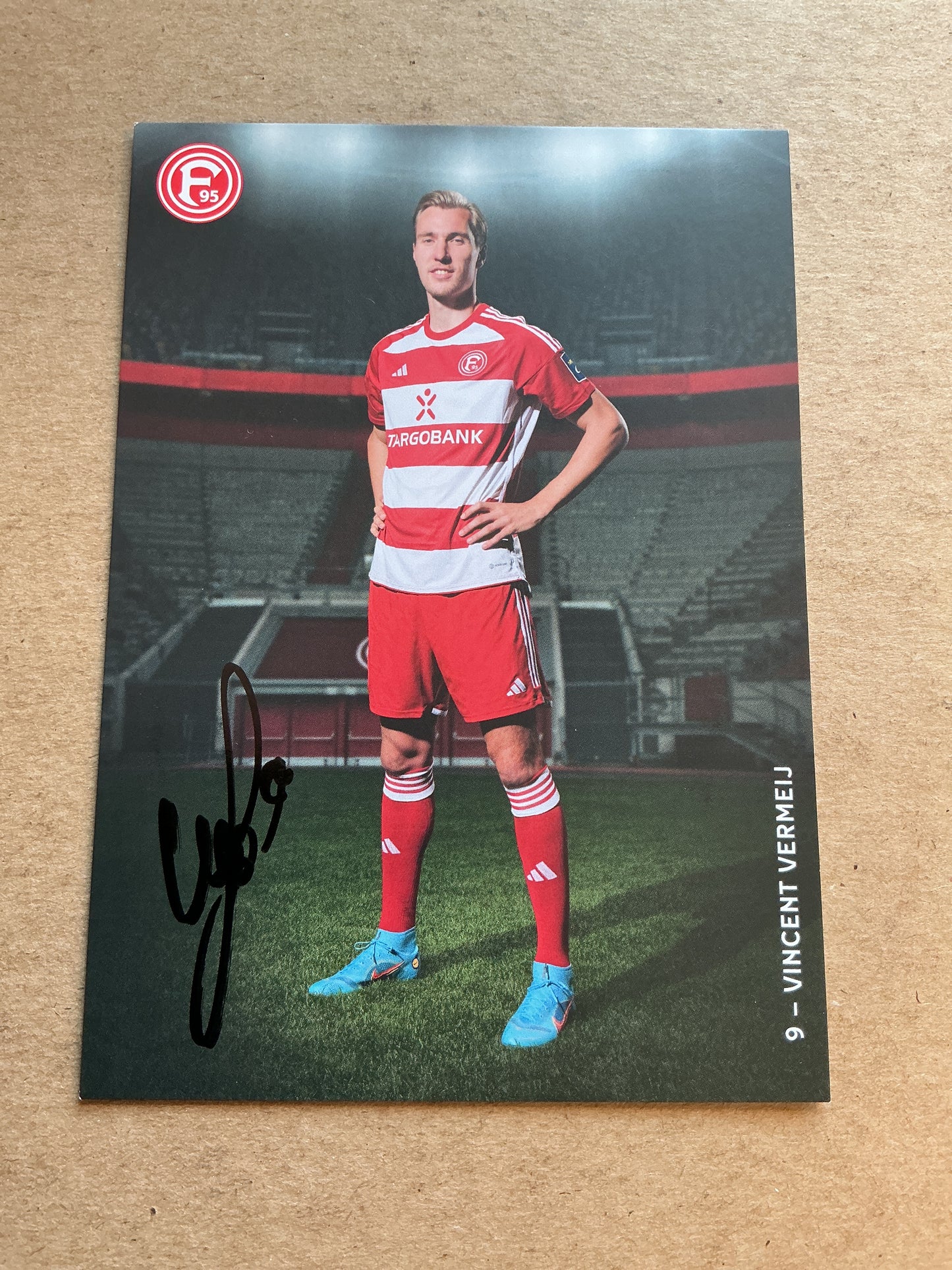 Vincent Vermeij, Netherlands 🇳🇱 Fortuna Düsseldorf 2023/24 hand signed