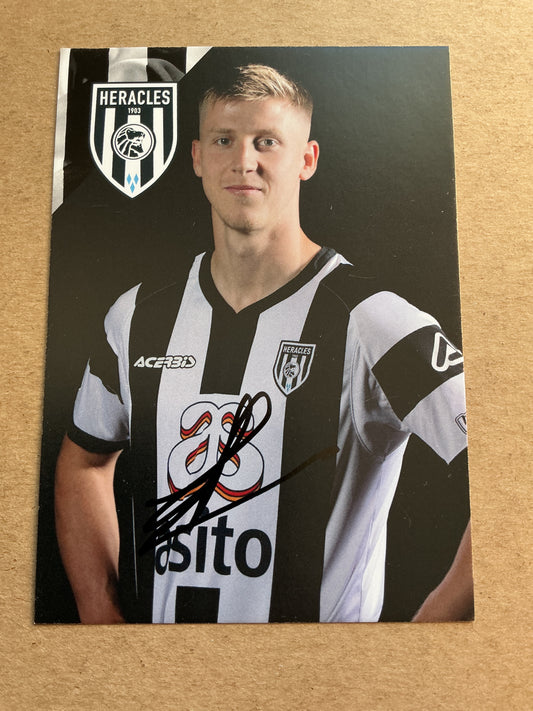 Mats Knoester, Netherlands 🇳🇱 Heracles Almelo 2021/22 hand signed