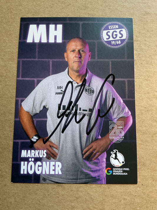 Markus Högner, Germany 🇩🇪 SGS Essen 2024/25 hand signed