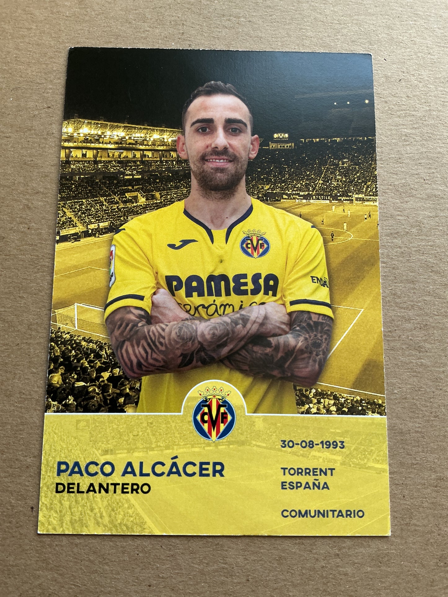 Paco Alcácer, Spain 🇪🇸 Villarreal CF 2019/20 hand signed