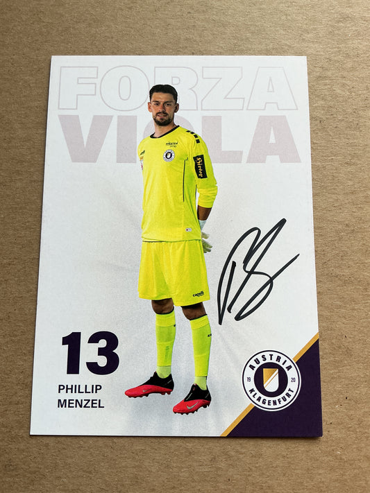 Phillip Menzel, Germany 🇩🇪 Austria Klagenfurt 2023/24 hand signed