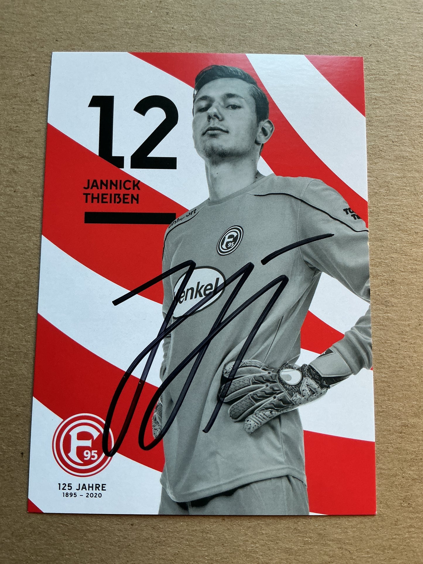 Jannick Theißen, Germany 🇩🇪 Fortuna Düsseldorf 2019/20 hand signed