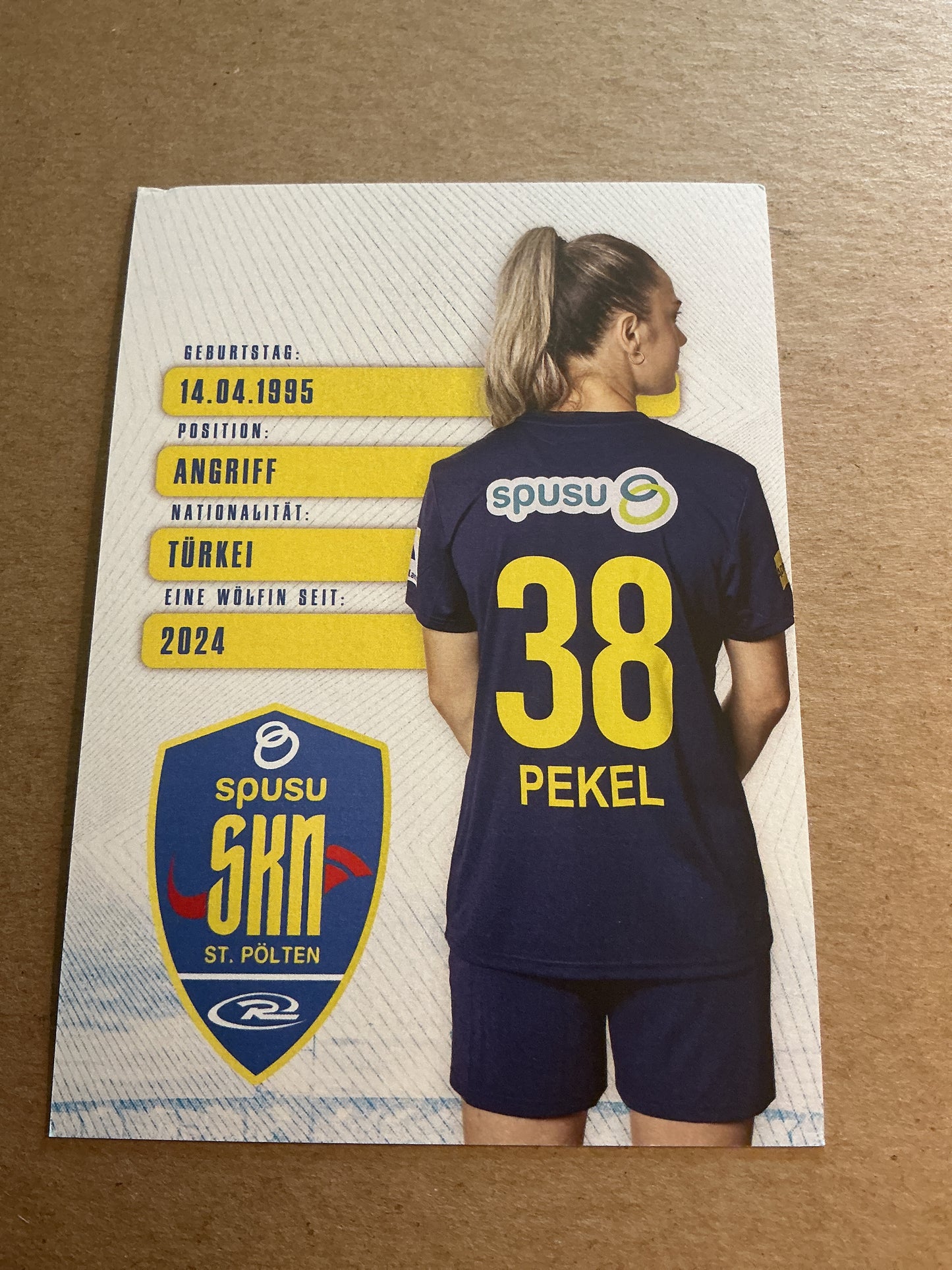 Melike Pekel, Türkiye 🇹🇷 SKN St. Pölten 2024/25 hand signed