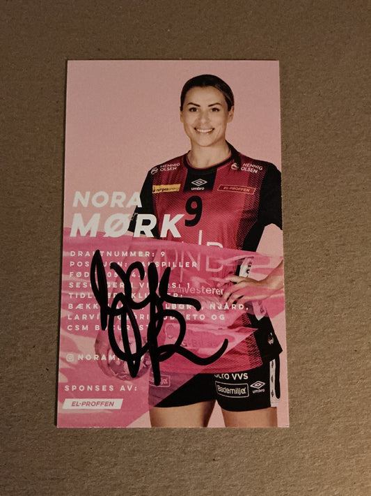 Nora Mørk, Norway 🇳🇴 Handball Vipers 2021/22 hand signed