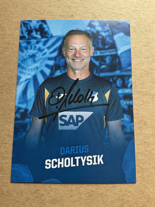 Darius Scholtysik, Germany 🇩🇪 TSG 1899 Hoffenheim 2023/24 hand signed