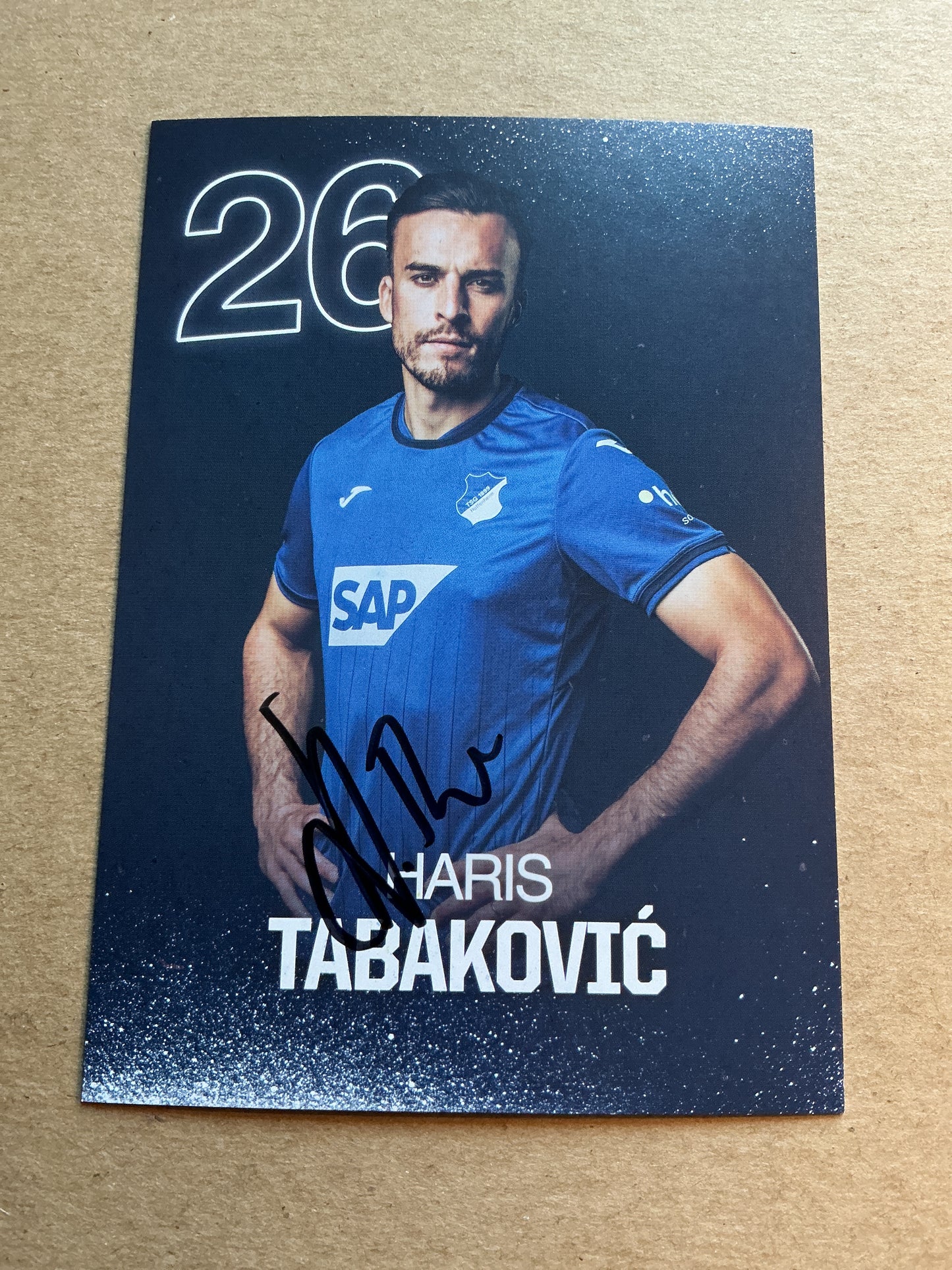 Haris Tabakovic, Bosnia 🇧🇦 TSG 1899 Hoffenheim 2024/25 hand signed