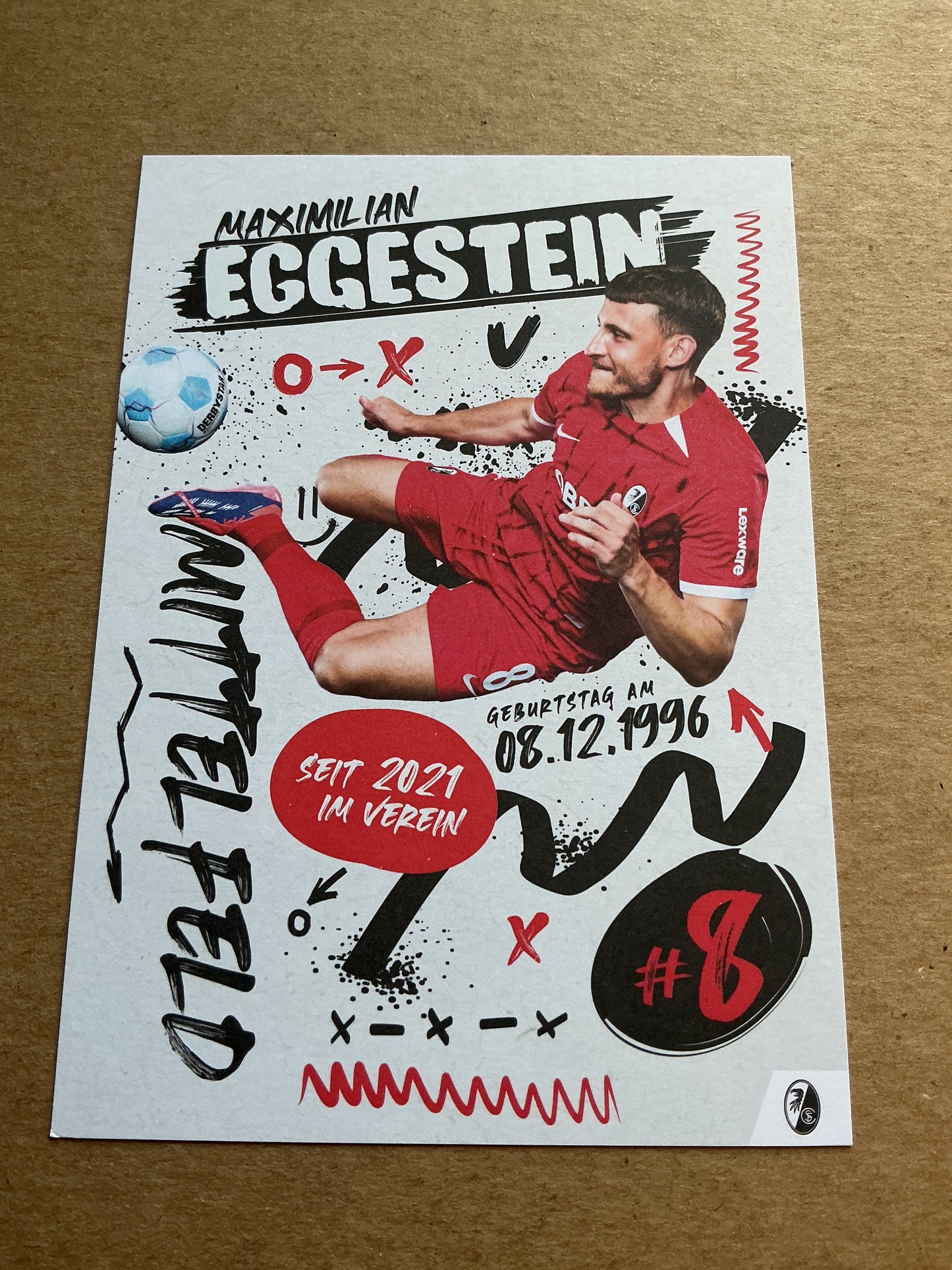 Maximilian Eggestein, Germany 🇩🇪 SC Freiburg 2024/25 hand signed