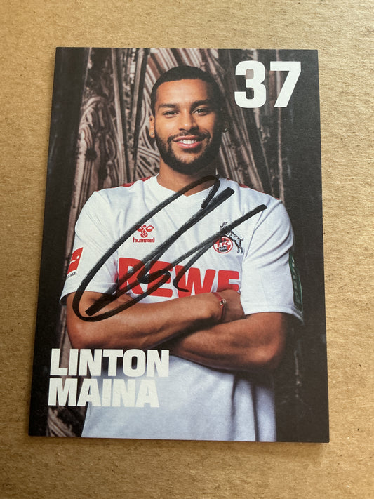 Linto Maina, Germany 🇩🇪 1.FC Köln 2023/24 hand signed