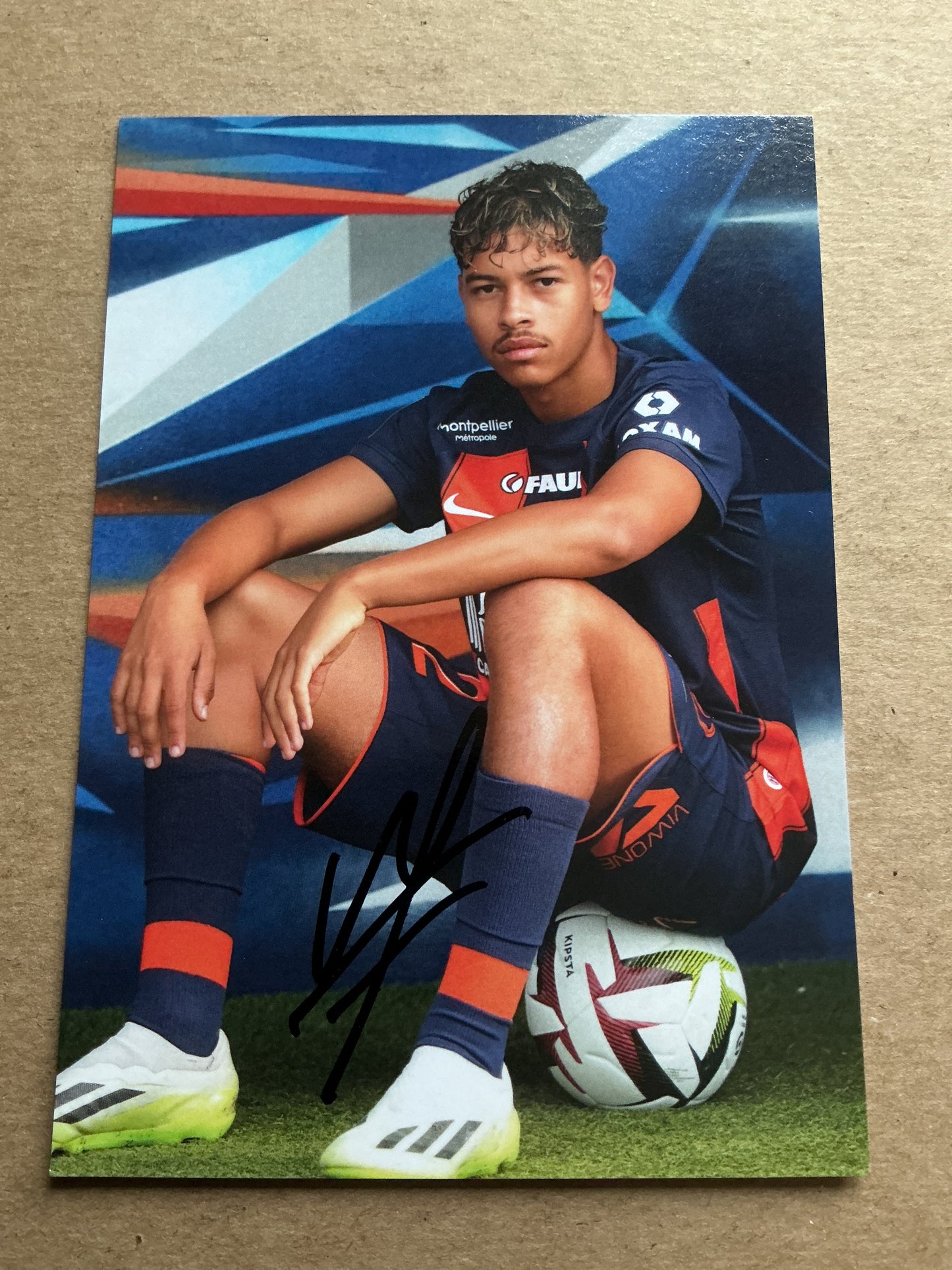Khalid Fayad, France 🇫🇷 Montpellier HSC 2023/24 hand signed