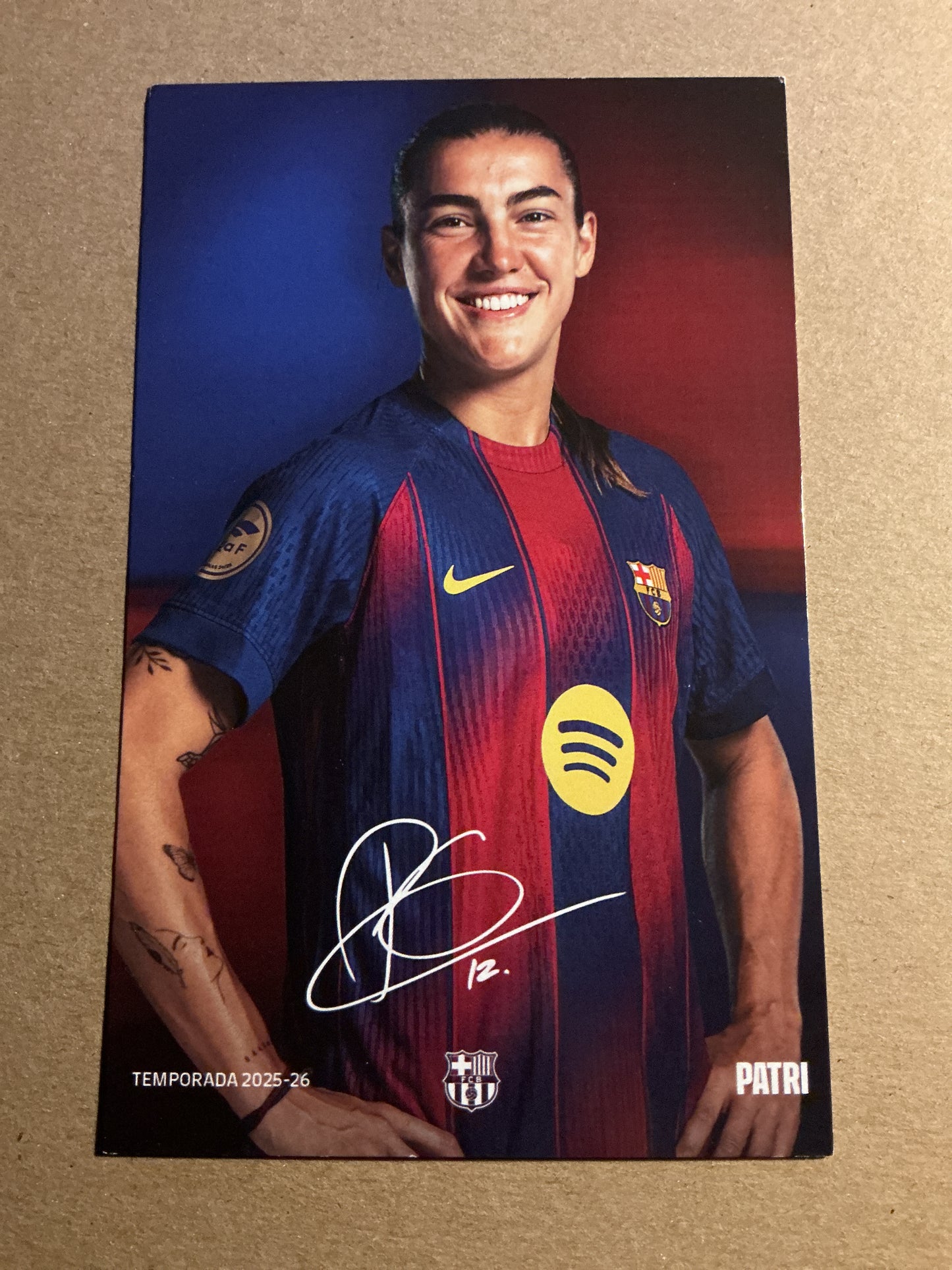 Patricia Guijarro, Spain 🇪🇸 FC Barcelona Femení 2025/26 unsigned