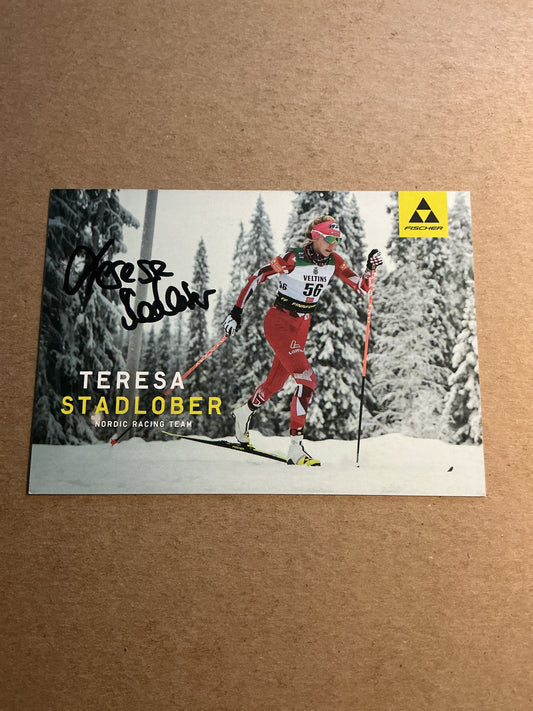 Teresea Stadlober, Austria 🇦🇹 Cross Country Winter Sports 2024/25 hand signed