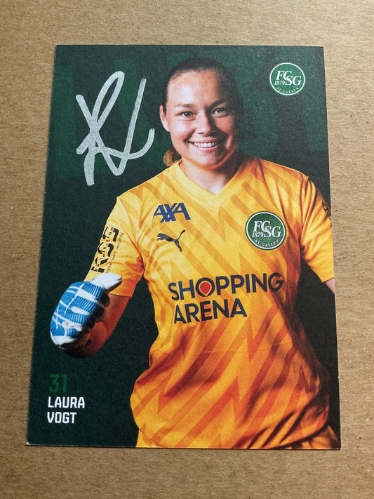 Laura Vogt, Switzerland 🇨🇭 FC St. Gallen 2024/25 hand signed