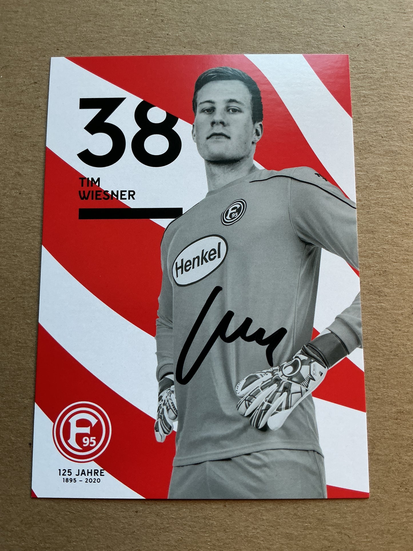 Tim Wiesner, Germany 🇩🇪 Fortuna Düsseldorf 2019/20 hand signed
