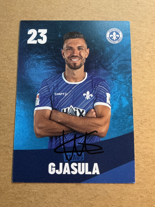 Klaus Gjasula, Albania 🇦🇱 SV Darmstadt 98 2023/24 hand signed