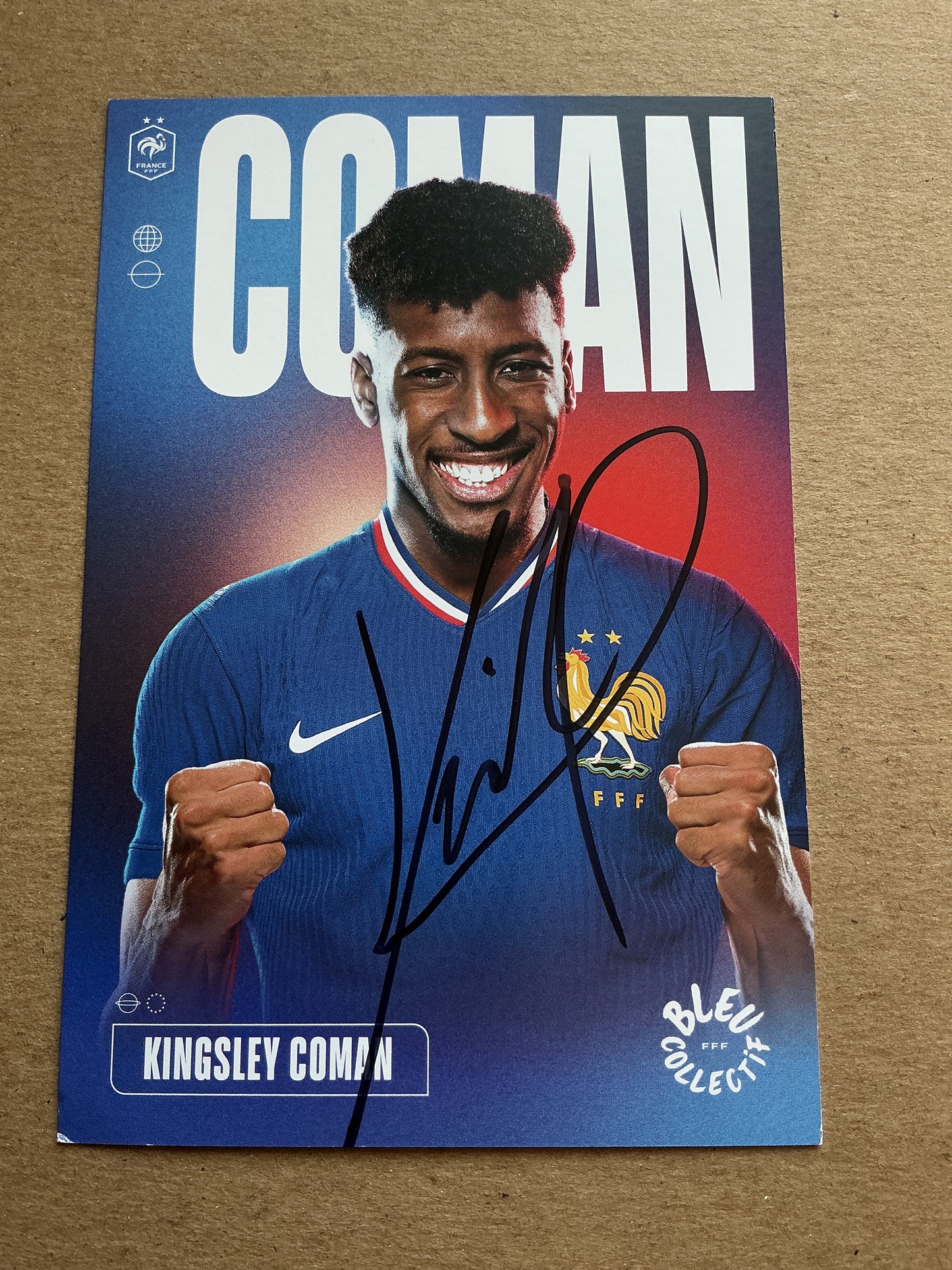 Kingsley Coman, France 🇫🇷 UEFA Euro 2024 hand signed