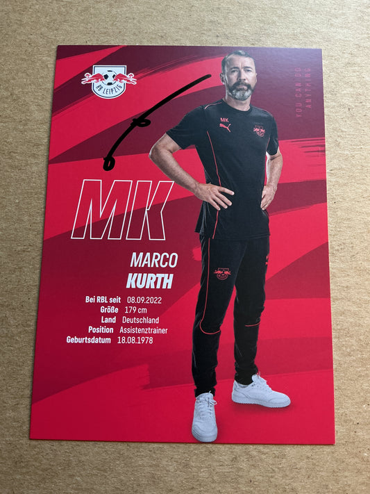 Marco Kurth, Germany 🇩🇪 RB Leipzig 2024/25 hand signed