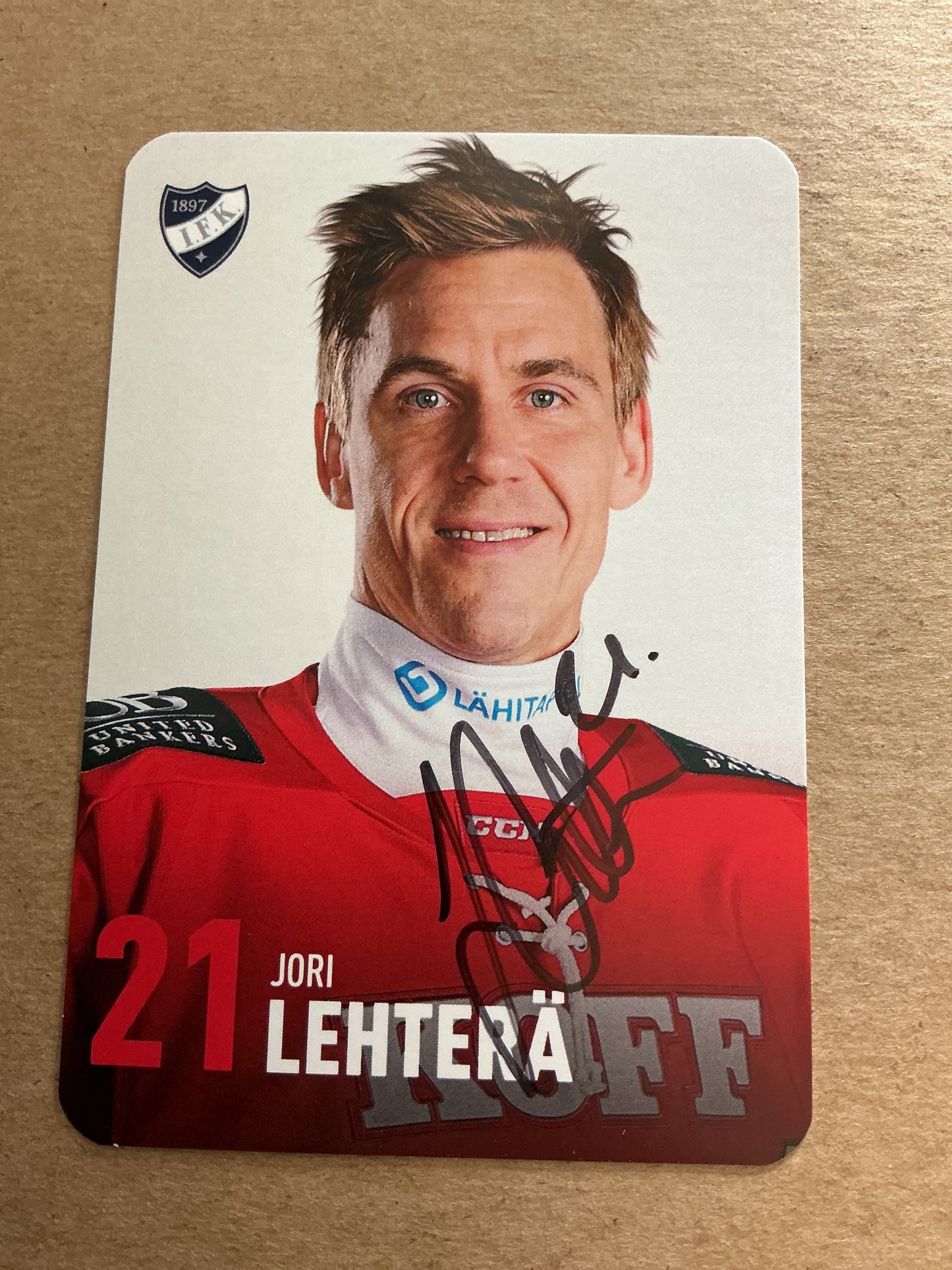 Jori Lehterä, Finland 🇫🇮 HIFK Hockey 2024/25 hand signed