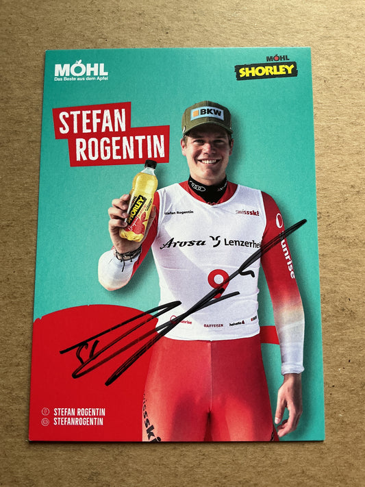 Stefan Rogentin, Switzerland 🇨🇭Alpine 2023/24 hand signed