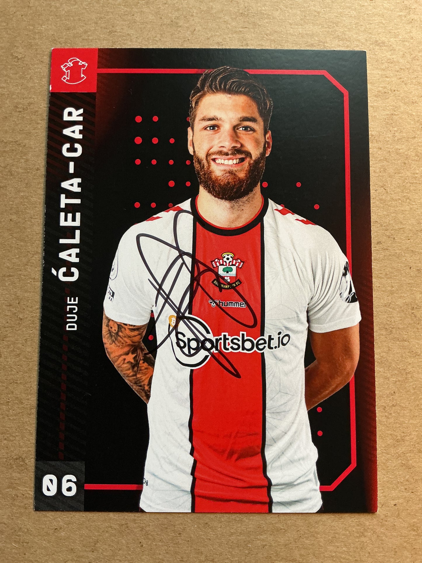 Duje Ćaleta-Car, Croatia 🇭🇷 Southampton FC 2022/23 hand signed