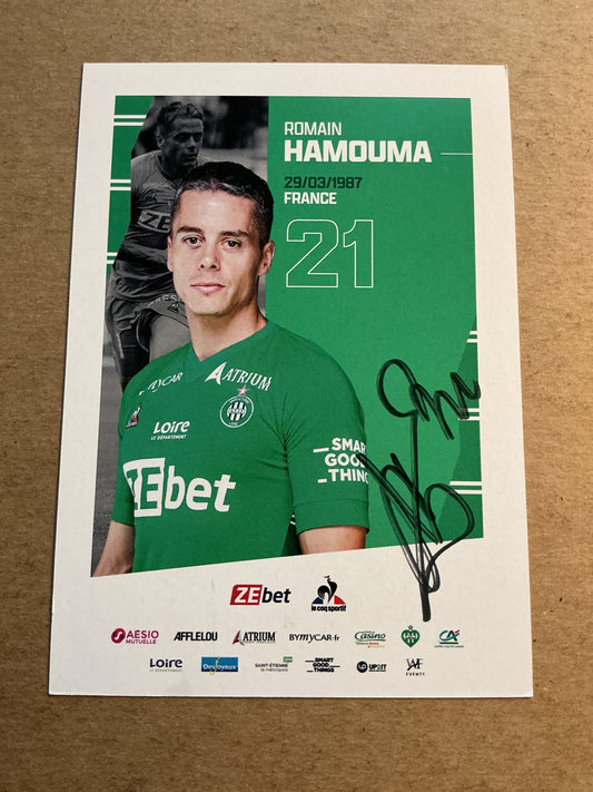 Romain Hamouma, France 🇫🇷 AS Saint-Étienne 2021/22 hand signed