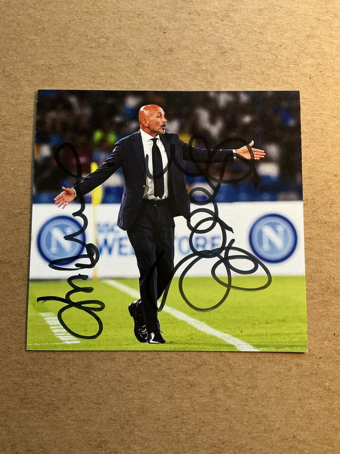 Luciano Spalletti, Italy 🇮🇹 SSC Napoli 2021/22 hand signed