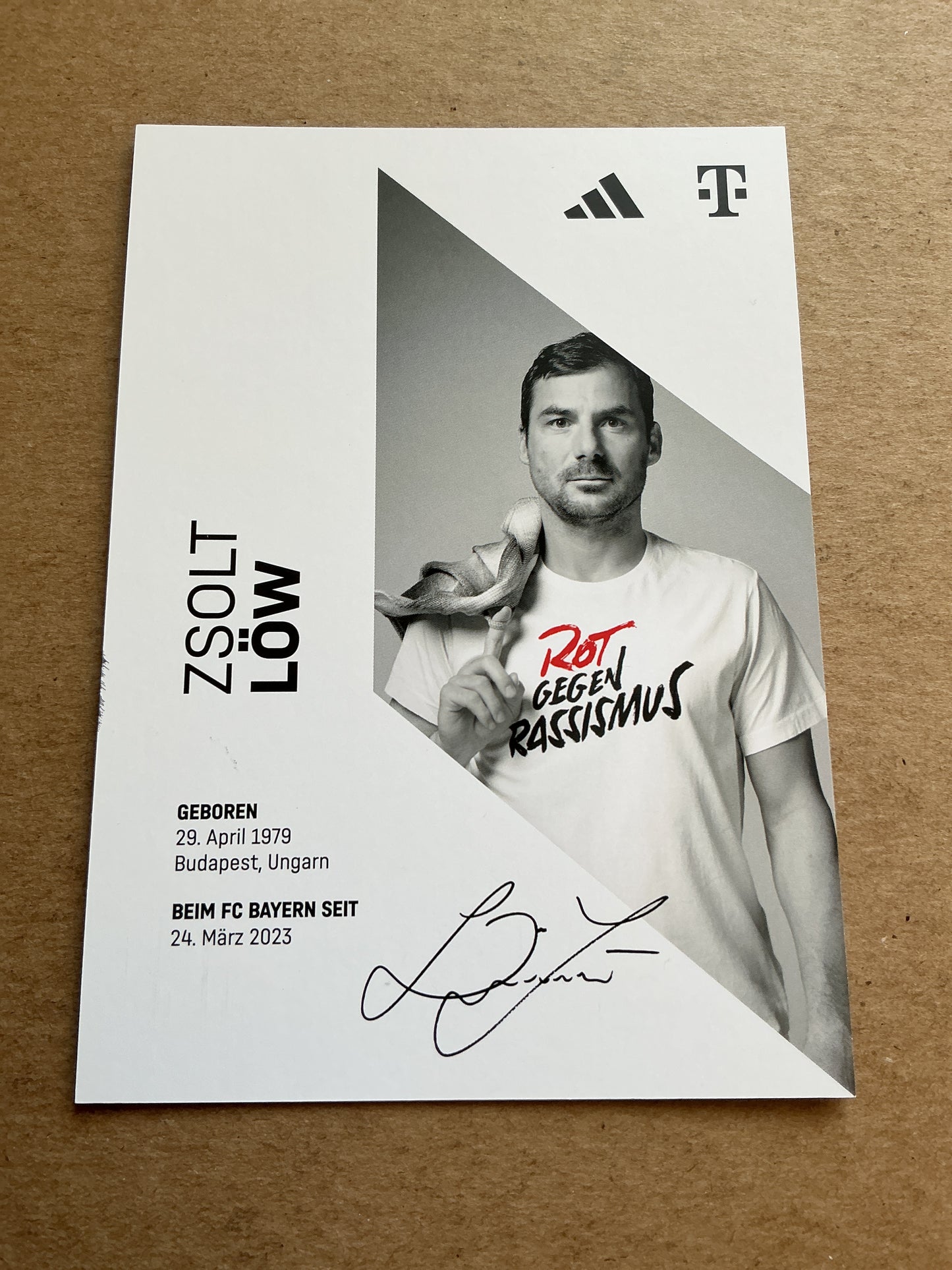 Zsolt Löw, Hungary 🇭🇺 FC Bayern München 2023/24 hand signed