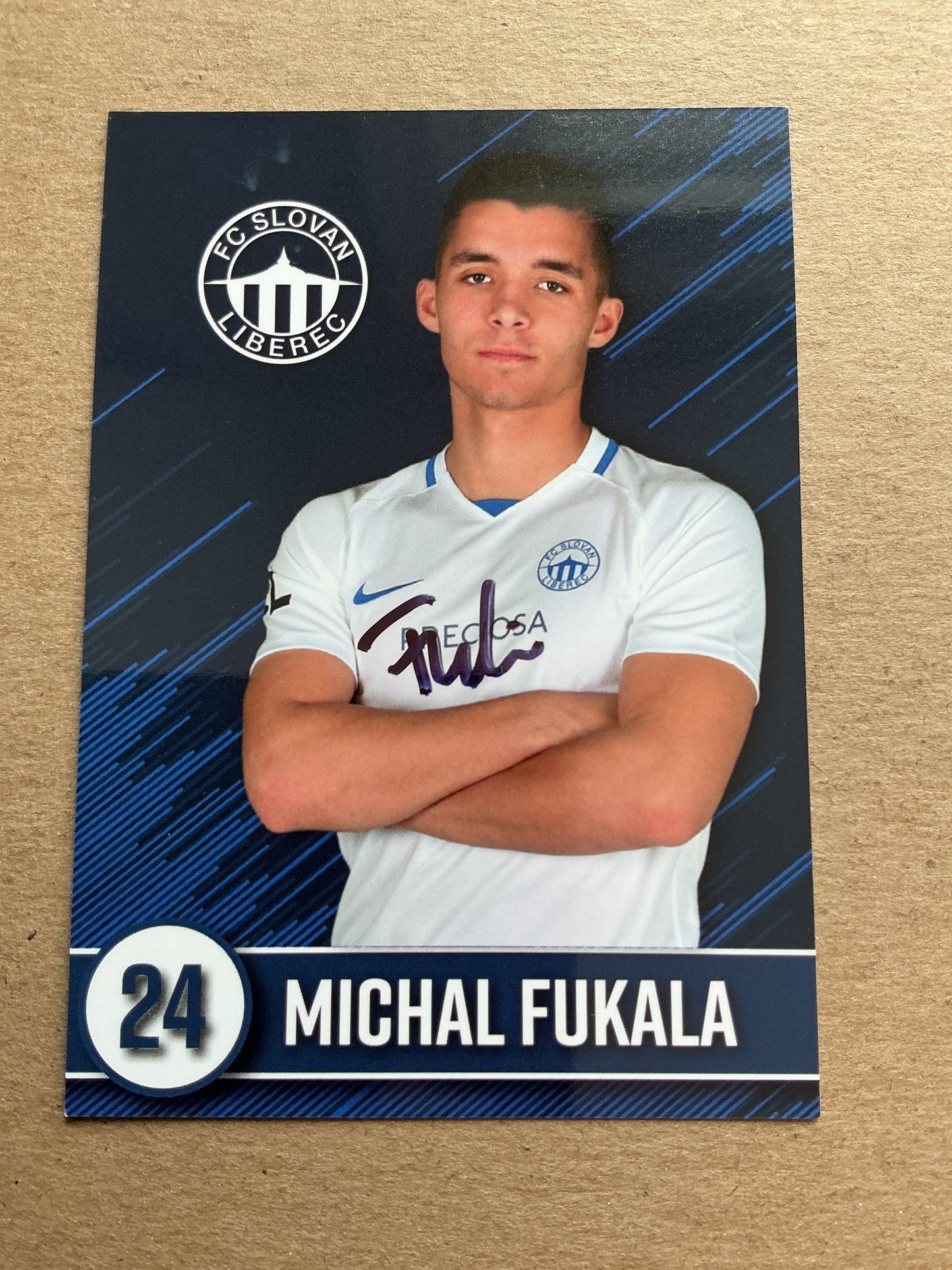 Michal Fukala, Czech Republic 🇨🇿 FC Slovan Liberec 2019/20 hand signed