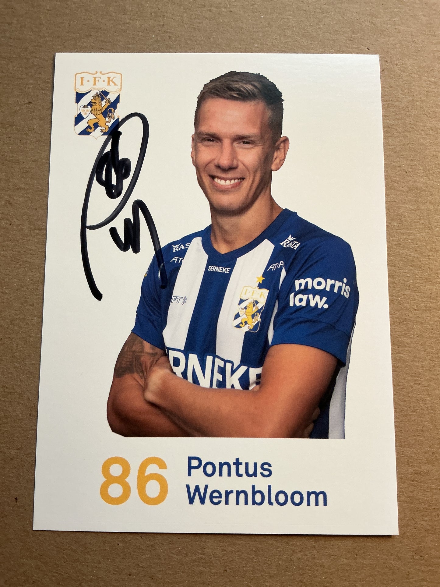 Pontus Wernbloom, Sweden 🇸🇪 IFK Göteborg 2020/21 hand signed