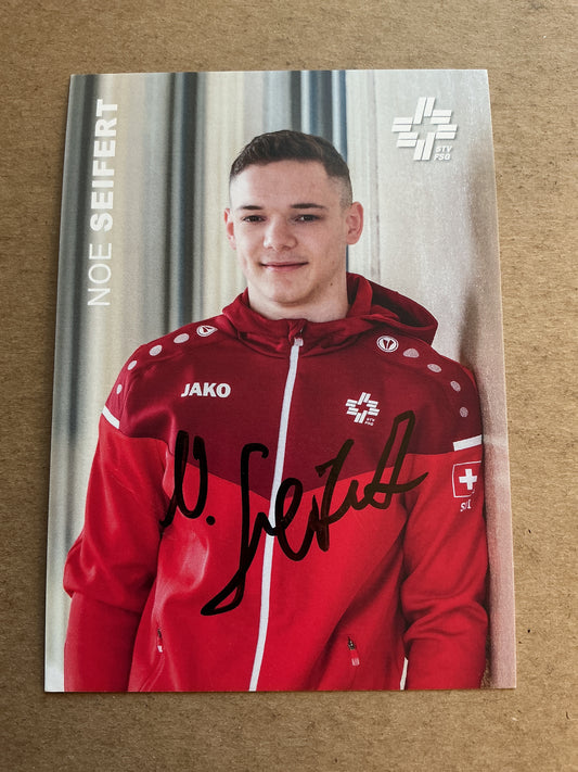 Noe Seifert, Switzerland 🇨🇭Gymnastics Summer Olympics 2024 hand signed