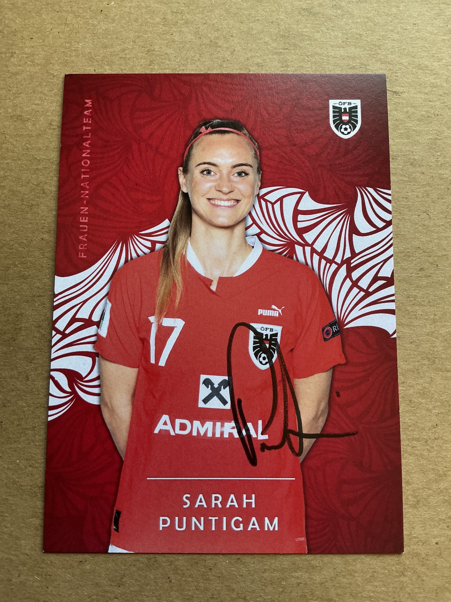 Sarah Puntigam, Austria 🇦🇹 2024 1.FC Köln hand signed