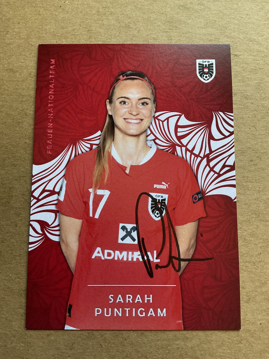 Sarah Puntigam, Austria 🇦🇹 2024 1.FC Köln hand signed