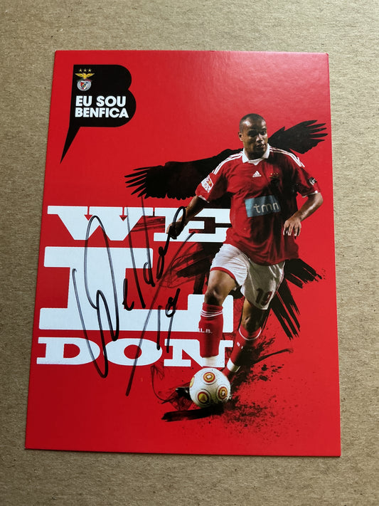 Weldon, Brazil 🇧🇷 SL Benfica 2009/10 hand signed