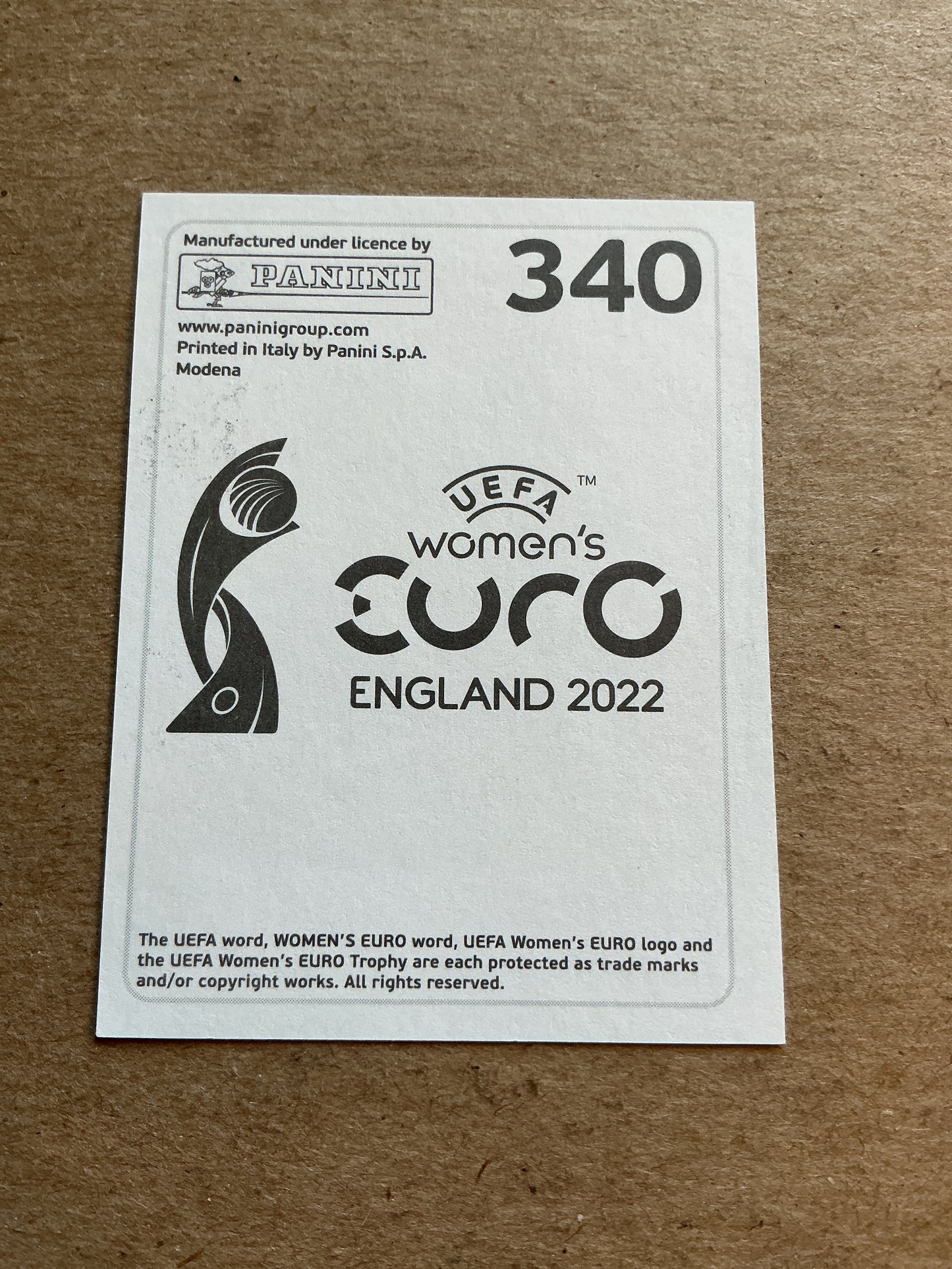 Tessa Wullaert, Belgium 🇧🇪 UEFA Women’s Euro Cup 2022 Panini hand signed