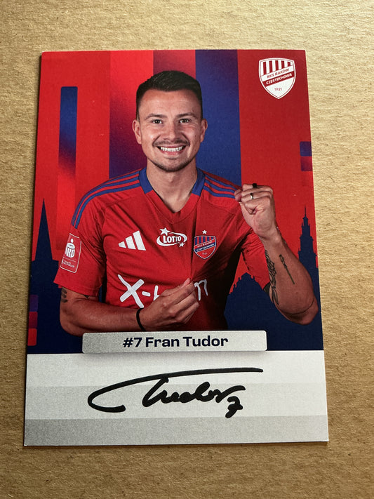 Fran Tudor, Croatia 🇭🇷 Rakow Czestochowa 2024/25 hand signed