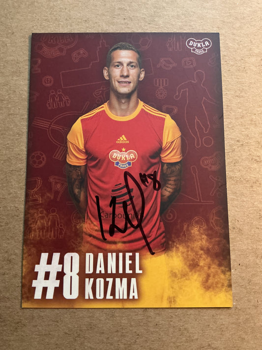 Daniel Kozma, Czech Republic 🇨🇿 FK Dukla Prague 2021/22 hand signed