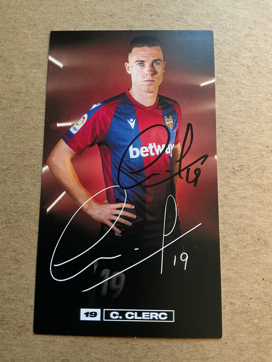 Carlos Clerc, Spain 🇪🇸 Levante UD 2020/21 hand signed