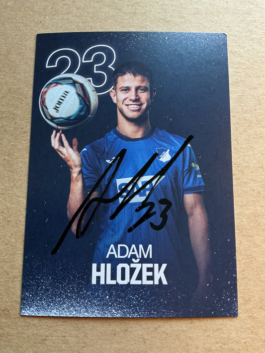 Adam Hlozek, Czech Republic 🇨🇿 TSG 1899 Hoffenheim 2024/25 hand signed