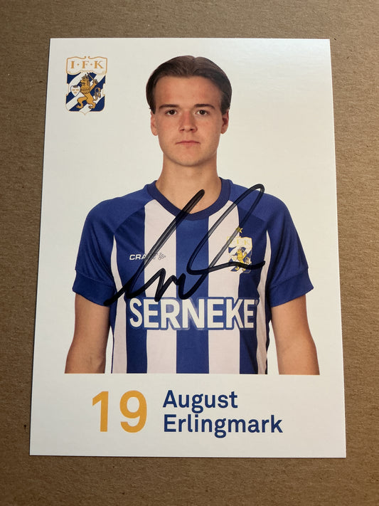 August Erlingmark, Sweden 🇸🇪 IFK Göteborg 2020/21 hand signed