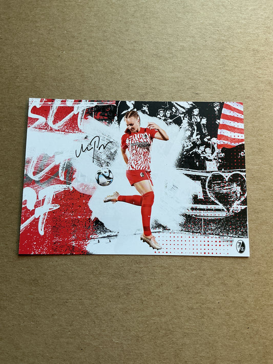 Milla Punsar, Finland 🇫🇮 SC Freiburg 2023/24 hand signed