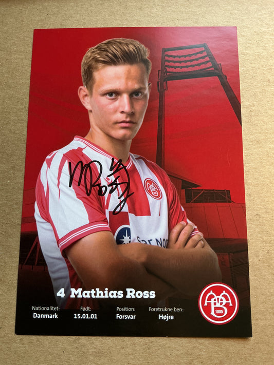 Mathias Ross, Denmark 🇩🇰 Aalborg BK 2021/22 hand signed