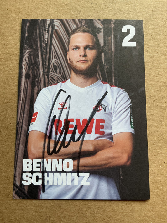 Benno Schmitz, Germany 🇩🇪 1.FC Köln 2023/24 hand signed