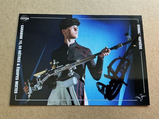 Romain Aufrere, France 🇫🇷 Shooting Olympics 2024 hand signed