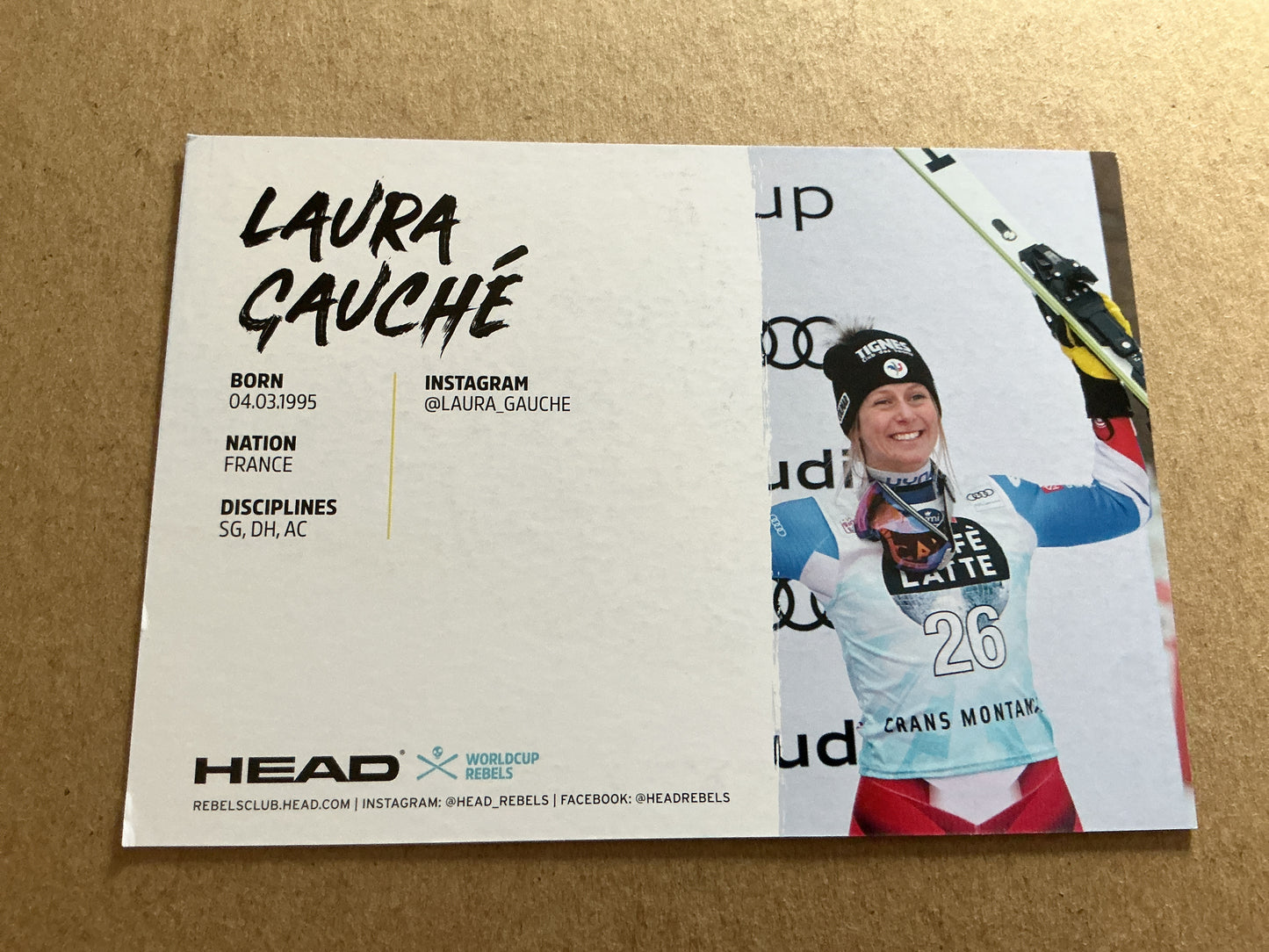 Laura Gauche, France 🇫🇷 Alpine Winter Sports 2024/25 hand signed