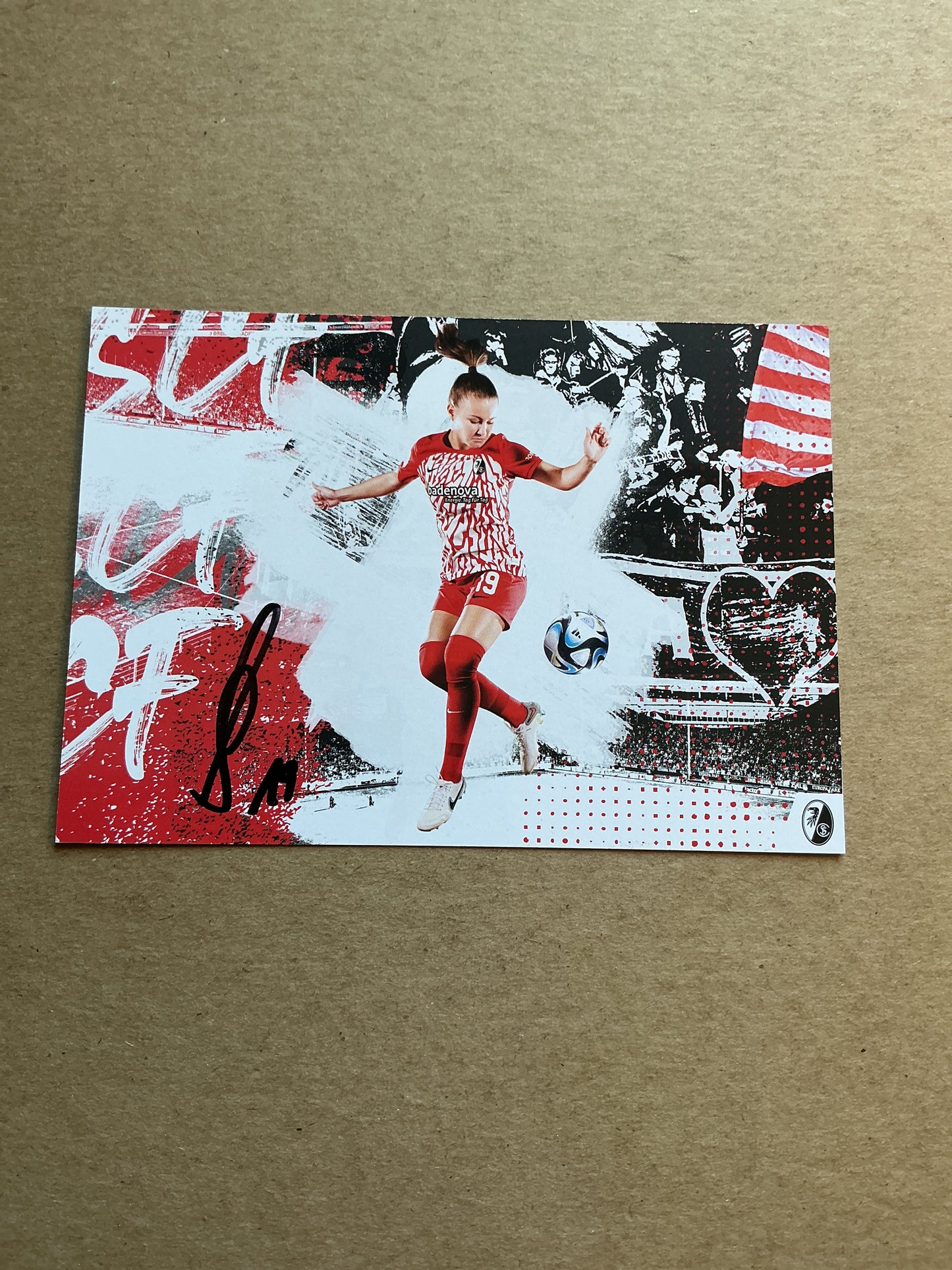 Annabel Schasching, Austria 🇦🇹 SC Freiburg 2023/24 hand signed