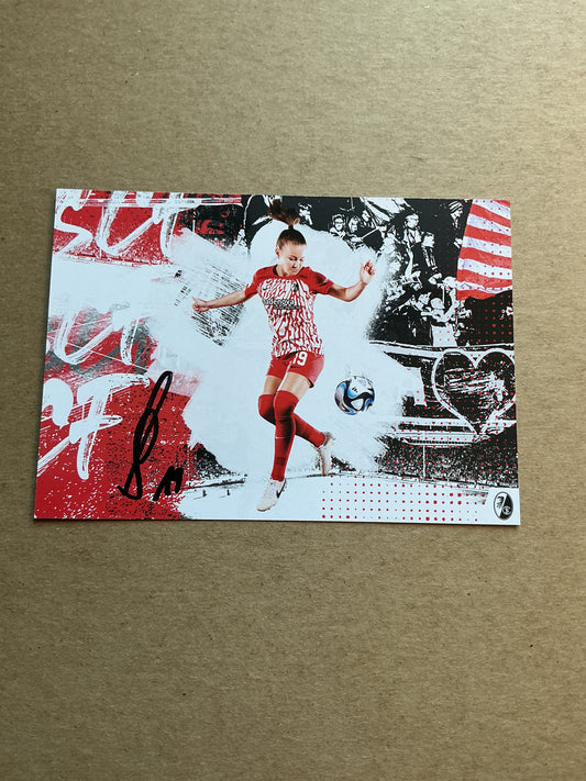 Annabel Schasching, Austria 🇦🇹 SC Freiburg 2023/24 hand signed