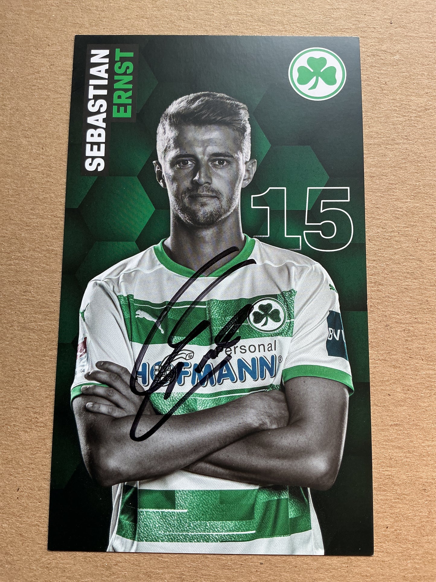 Sebastian Ernst, Germany 🇩🇪 SpVgg Greuther Fürth 2020/21 hand signed