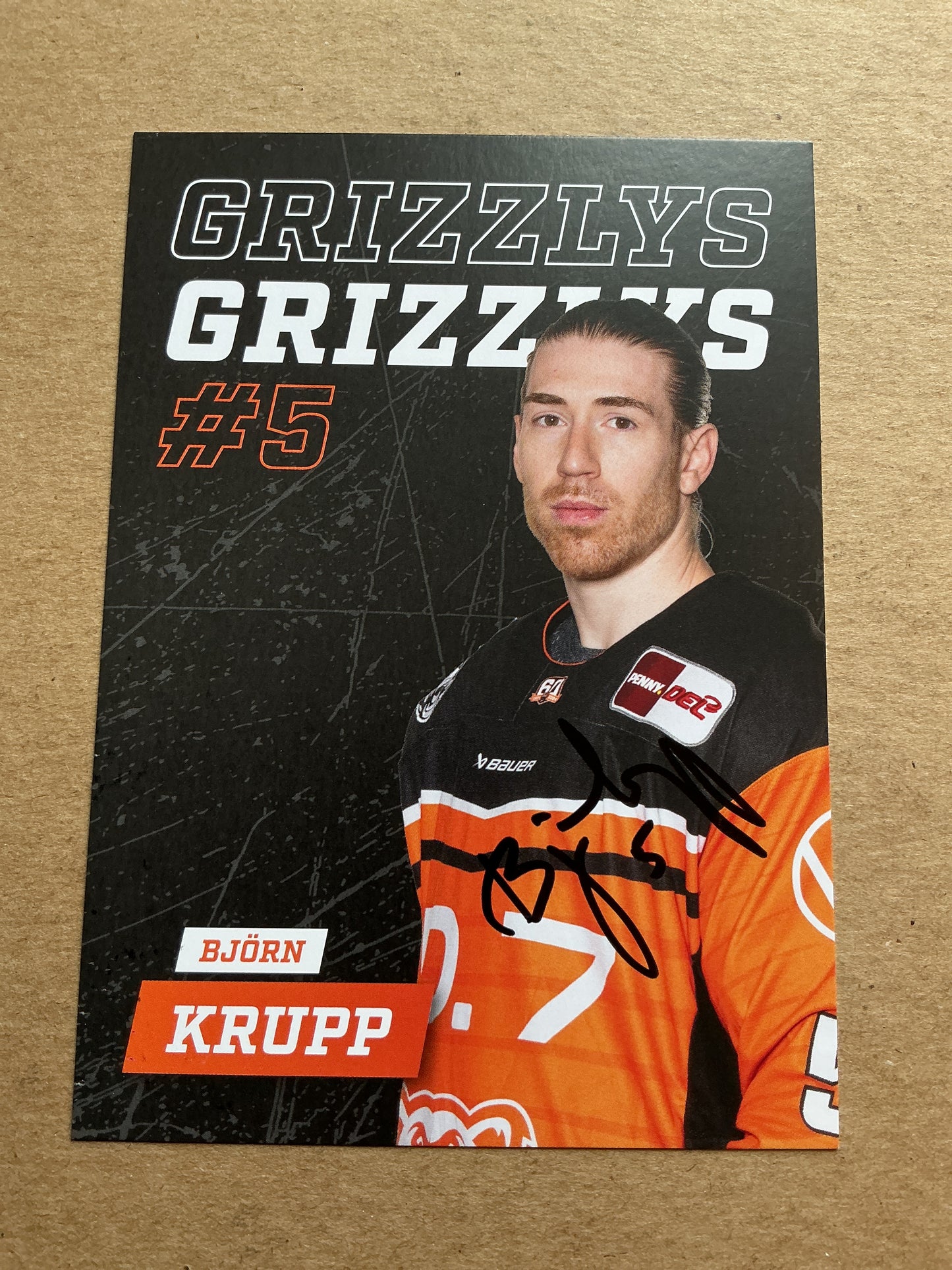 Björn Krupp, Germany 🇩🇪 Grizzlys Wolfsburg 2024/25 hand signed